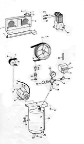 Part Location Diagram of CV221800AV Campbell Hausfeld Check Valve Service